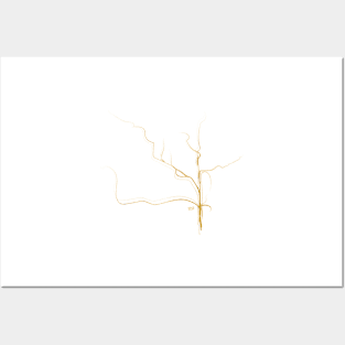 Kintsugi 3 #art #decor #buyart #japanese #gold #grey #kirovair #design Posters and Art